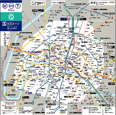 Plan du M&eacute;tro Parisien